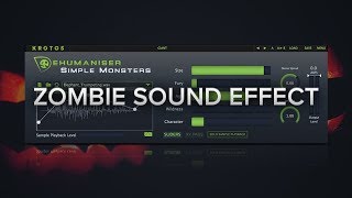 How To Create Zombie Sound Effects Using Simple Monsters [upl. by Airuam]