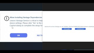 Fix Error Allow Installing Vantage DependenciesServices For Lenovo Vantage Are Not Installed [upl. by Ynnod]