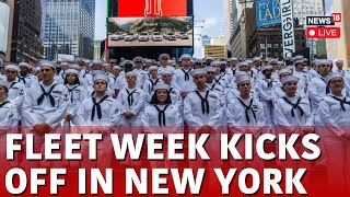 NYC Fleet Week 2024 LIVE  Fleet Week Parade Of Ships 2024 LIVE  New York LIVE  USA News  N18L [upl. by Esenwahs74]