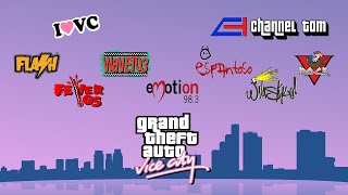 GTA Vice City  All Radio Stations  Flashfm  Fever Wave  Emotion  Espantoso  WildstyleVRock [upl. by Kreiker]