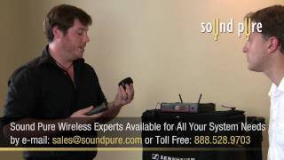 Sennheiser G3 EW100 Wireless Series in Action  Quick Demo at Sound Pure of ew112 amp ew135 [upl. by Miharba655]