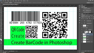 PHOTOSHOP  Create Bar Code and QR Codes [upl. by Aisak]