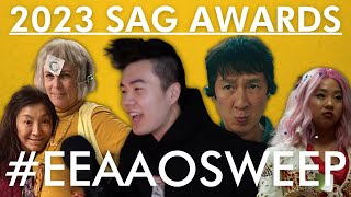 2023 SAG AWARDS LIVE REACTION EVERYTHING EVERYWHERE SWEEP [upl. by Nysa]