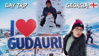 Day Tour  GADURI  KAZBEGI  ANANURI  Snow fall in Goergia 🇬🇪 [upl. by Winifred814]