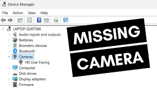 How To Fix Camera Missing in Device Manager on Windows 10 Problem [upl. by Phil]