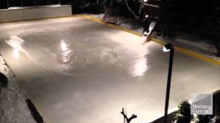 Flooding a hockey rink in 40 seconds [upl. by Waterer268]