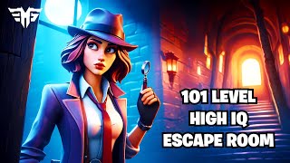 101 LEVEL HIGH IQ ESCAPE ROOM All Levels Tutorial FORTNITE [upl. by Sauers294]