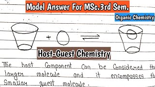 HostGuest Chemistry  Supramolecular Chemistry  Model Answer For MSc3rd Sem KanhaiyaPatel [upl. by Arihas]