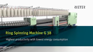 Rieter Ring Spinning Machine G 38 [upl. by Bird]