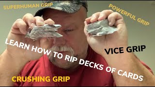 Learn how to rip decks of cards from hand strength specialist Steve McGranahan [upl. by Etnoek]