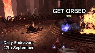 GET ORBED  Daily Endeavors Walkthrough  ESO 27th September [upl. by Wilbert]