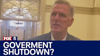 House Speaker McCarthy on looming government shutdown  FOX 5 News [upl. by Leehar]