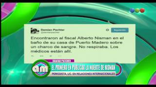 El primero en publicar la muerte de Nisman la noticia  AM [upl. by Darrej]