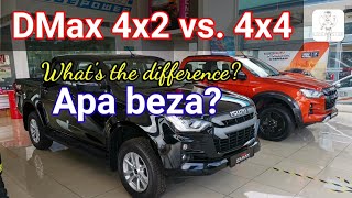 Isuzu Dmax 4x2 vs 4x4 which is better Whats different [upl. by Acirem]