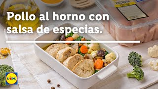 Pollo al Horno con Salsa de Especias 🍗🥦  Recetas de Carne  Lidl España [upl. by Coheman]