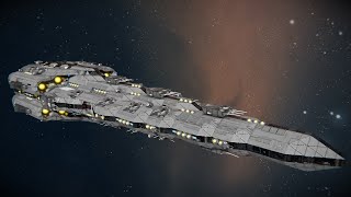 LUS Tanto  Class Battleship  Space Engineers Ship Review [upl. by Eugaet]