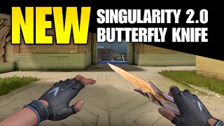 New SINGULARITY 20 Butterfly Knife Skin in Valorant [upl. by Parent]