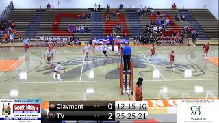 2024 Varsity Volleyball Claymont vs TV [upl. by Htez]