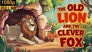 The Old Lion And The Clever Fox Aesops Fables Moral Stories For Kids cartoon [upl. by Shena401]