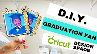 DIY Graduation Fans  Cricut Design Space [upl. by Celestia]