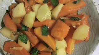 Carrot And Apple Side Dishes Veggies😋👌🍎🥕🫚 [upl. by Spanjian]