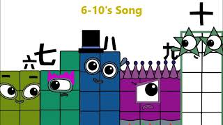 Numberblocks chinese 6 amp 10 song  numberblocks fanmade Dulcie [upl. by Akselaw]