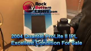 2004 Quantel Prolite II IPL Photofacial Rejuvenation Laser for Parts [upl. by Eniarda]