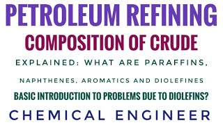 Composition of Crude  What are Paraffins Naphthenes and Aromatics  Chemical Engineer [upl. by Beitch355]