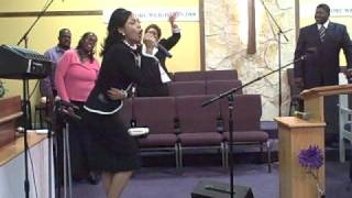 Prophetess Christina Glenn preaching at a revival [upl. by Aneret]