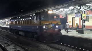 Combo  WAG7M light locomotive and 12701 Mumbai CSMTHyederabad Deccan Hussainsagar Express [upl. by Tterrag]