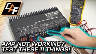 Amplifier Cutting Out Protect Mode No Sound Test these [upl. by Innavoj957]