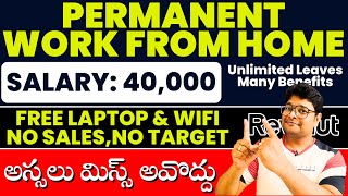 Permanent Work From Home Jobs  Package48 to 51 LPA  Online Work At Home  VtheTechee [upl. by Dorris]