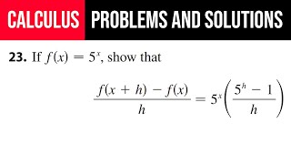 23 If fx5x show that fxhfxh5x 5h1h [upl. by Minni]