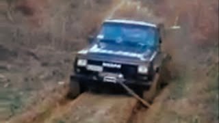 Nissan Patrol TR 33 Turbo Diesel  Salita con fango  4x4 Toscana [upl. by Mistrot]