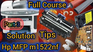 How to hp laser printer mfp m1522nf  paper jam error fix  sulotion  printer repairing  p2055dn [upl. by Nosrej558]