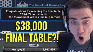 Playing a 38000 FINAL TABLE vs TOTAL PUNTERS  215 Main Event Highlights  Part 2 [upl. by Eng655]