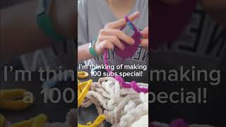 Jellyfish crochet We are so close to 100 subscribers on YouTube roadto100 jellyfish subscribe [upl. by Nairoc241]