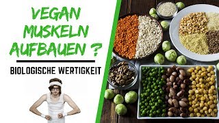 Vegan Muskeln aufbauen nicht möglich   Biologische Wertigkeit [upl. by Novyert]