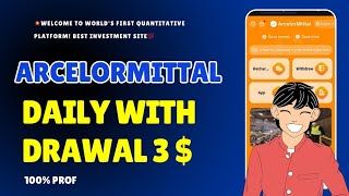 💥Latest USDT Earning platform Best investment site ArcelorMittals daily withdrawal 3 [upl. by Kinghorn11]