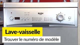 Comment trouver le numéro de modèle sur un lavevaisselle [upl. by Anuska613]