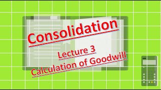 Consolidation  Lecture 3  Calculation of Goodwill [upl. by Aihsened967]