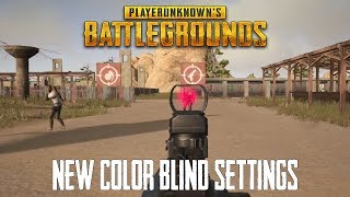 PUBG New Color Blind Settings  XBOX ONEPS4 Update 5  Modo Daltonismo  Tritanopia [upl. by Pears]