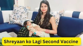 Shreyaan Ko Second Vaccination Me Bhi Fever Aa Gaya juhikiduniya2216 [upl. by Rol]