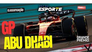 F1 GP ABU DHABI   CLASSIFICAÇÃO AO VIVO  25112023 [upl. by Geraldina190]