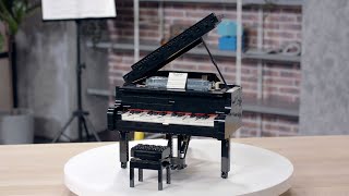 LEGO Ideas Grand Piano  Designer Video [upl. by Jehius]