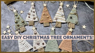 DIY EASY CHRISTMAS TREE ORNAMENTS [upl. by Liba802]