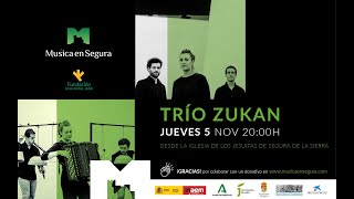 MÚSICA EN SEGURA 2020  NOVIEMBRE ONLINE  TRIO ZUKAN [upl. by Sert655]