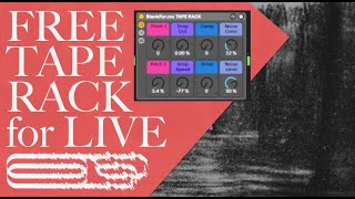 FREE TAPE EFFECT for Ableton Live  CASSETTE EMULATOR for production DAW recording mixing [upl. by Jermaine]