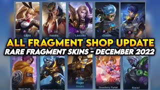 UPDATE NEW RARE FRAGMENT SKIN amp HERO DECEMBER  RARE FRAGMENT SHOP UPDATE  MLBB [upl. by Nahtnamas]