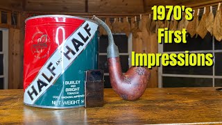 I Cracked a 1970s Tin of Half and Half Pipe Tobacco First Impressions Smoke [upl. by Maxi]